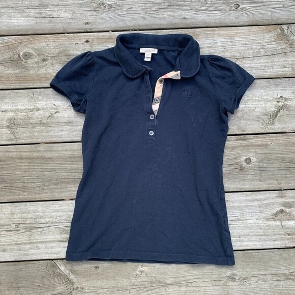 Vintage Burberry Brit Polo Button Up Shirt XS - Picture 2 of 6